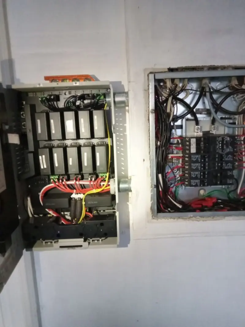 Electrical panel upgrade completed for Security Camera Wiring in Lufkin